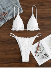 Riemchen-Bikini-Badeanzug