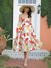 Sexy bedrucktes trägerloses Kleid