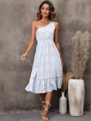 One-Shoulder-Cut-Out-Kleid