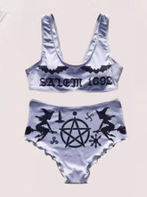 Sexy Bikini-Badeanzug mit Punk-Print
