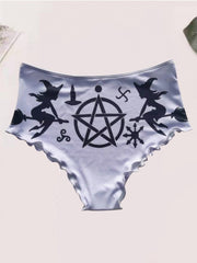 Traje de baño bikini con estampado punk sexy