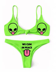 Wacky Skull Bikini Swimsuit