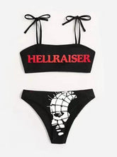 Sexy Bikini-Badeanzug mit Punk-Buchstaben