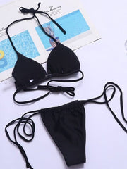 Sexy Rabbit Head Letter Bikini Swimsuit