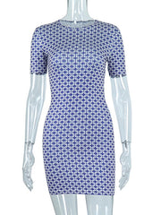 Vestido ajustado estampado