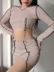 Zweiteiliges Set aus einfarbig gerippter Rückseite für die Autoseite, Mode und Freizeit