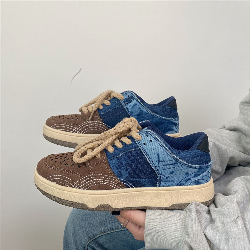 Skateschuhe aus Denim-Stoff