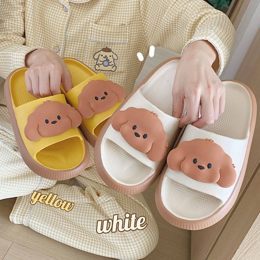 Lindas chanclas con forma de cachorro