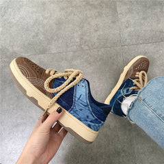 Skateschuhe aus Denim-Stoff