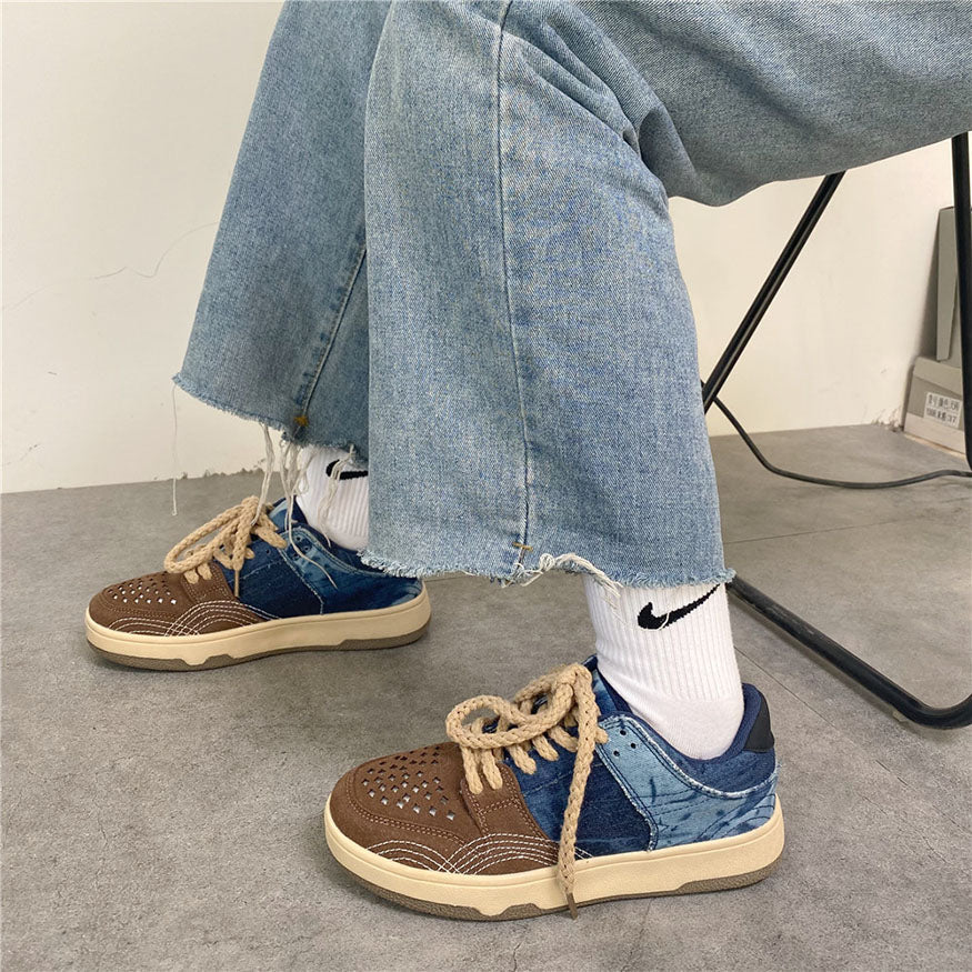 Skateschuhe aus Denim-Stoff