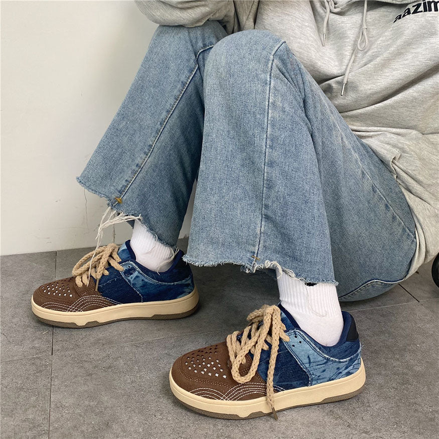 Skateschuhe aus Denim-Stoff