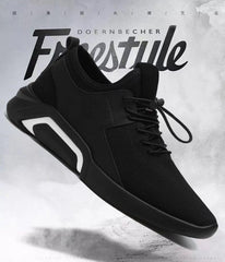 Men's Korean Trendy British Black Sports Sneakers