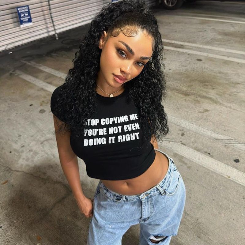 Simple Word Crop Top