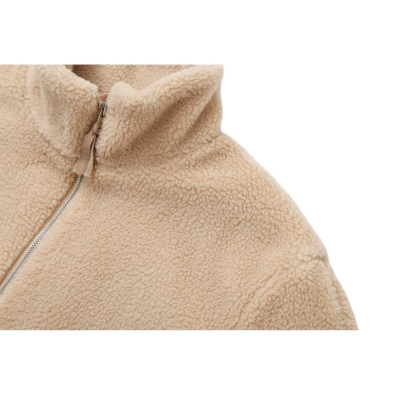 Solid Color Berber Fleece Jacket