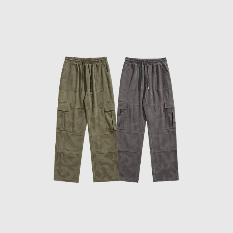 Pantalones cargo casuales de camuflaje