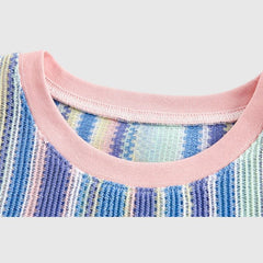 Contrast Striped Tees