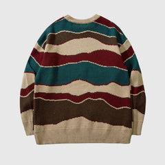 Japanese Vintage Striped Couple's Sweater