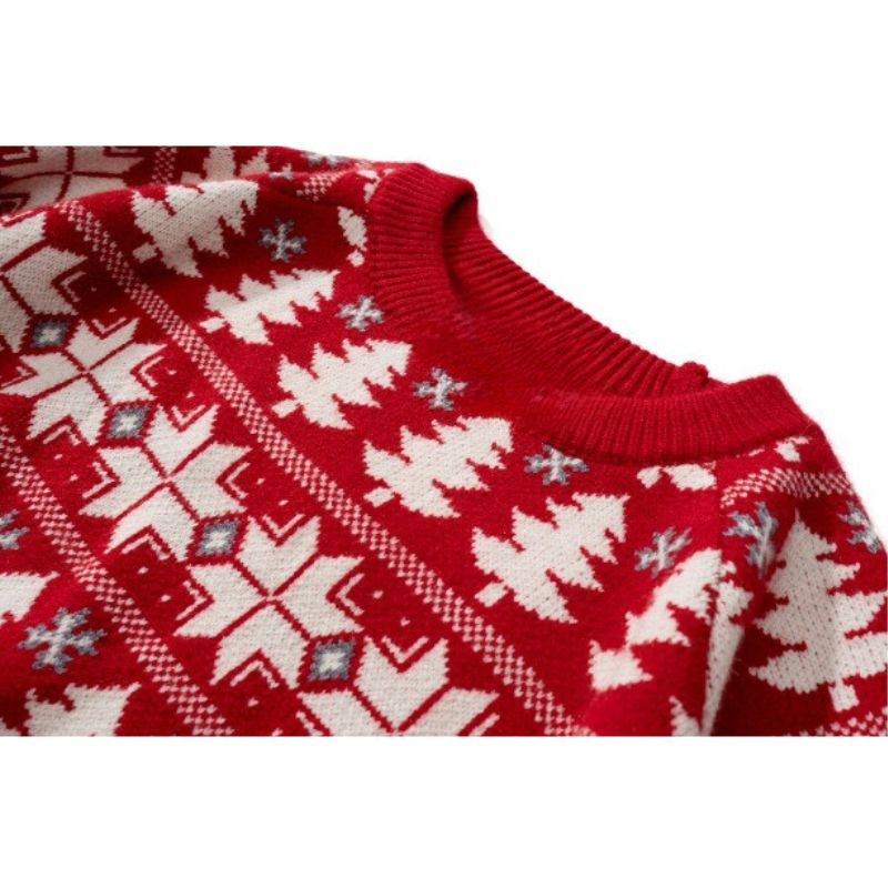 Christmas Elk Jacquard Pullover