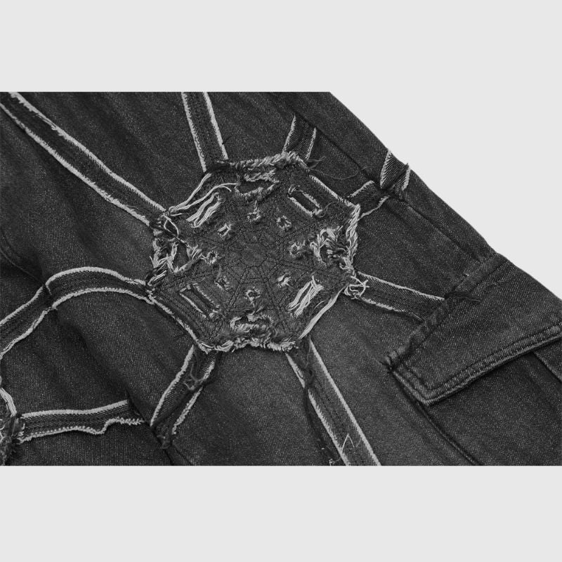 Jeans Spiderweb de peso pesado