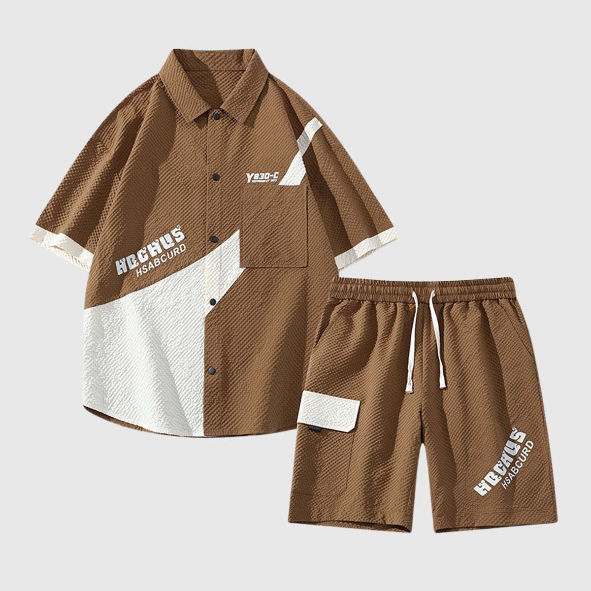 Sportliches Freizeitset im Farbblockdesign