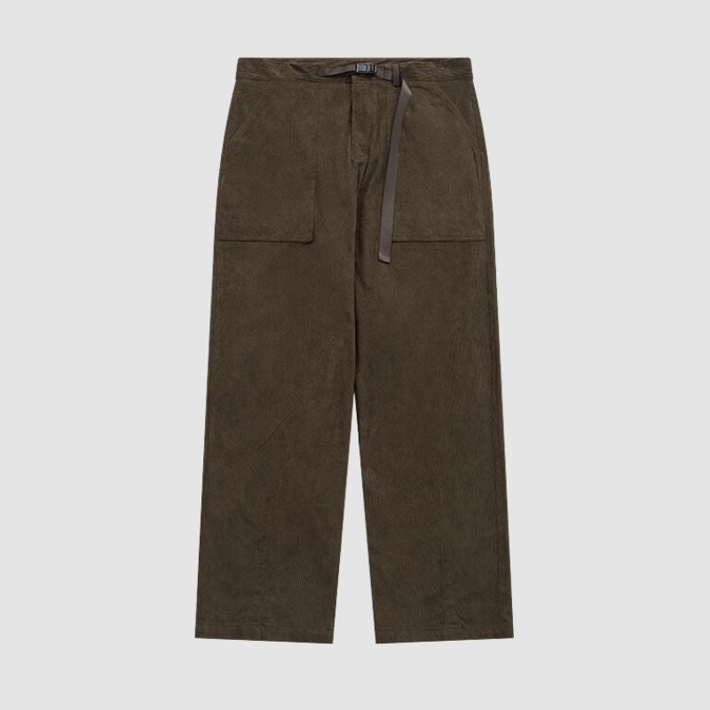 Adjustable Headlamp Corduroy Wide Leg Pants