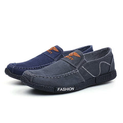 Classic Men's Korean Trendy Breathable Denim Canvas Shoes