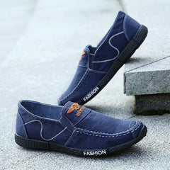 Classic Men's Korean Trendy Breathable Denim Canvas Shoes