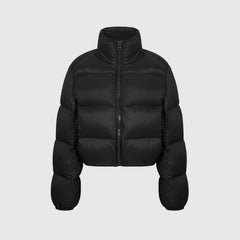 Abrigo corto de plumas vintage chic