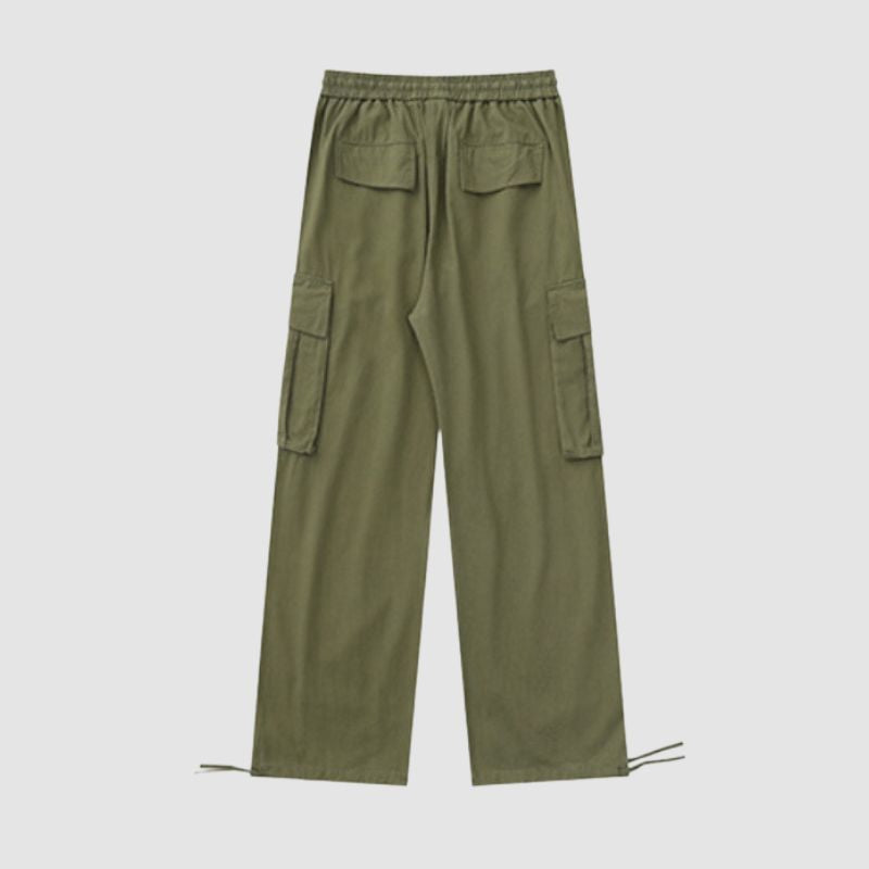 Cargohose im japanischen Stil mit Seitentaschen