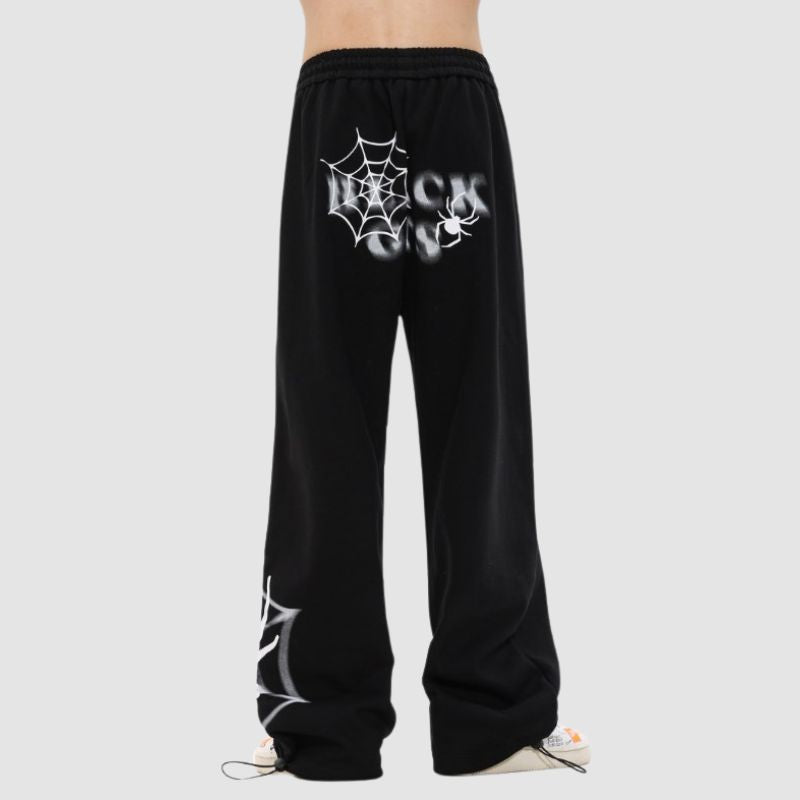 Spider Web Printed Sweatpants