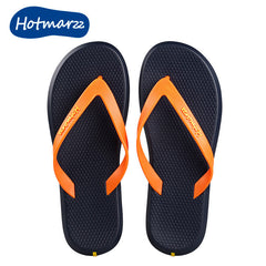 Anmutige attraktive Männer Farbe Paar Strand Flip Flops