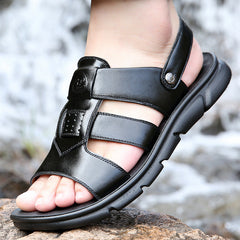 Stilvolle Herren Sommer Strand Echte Sandalen