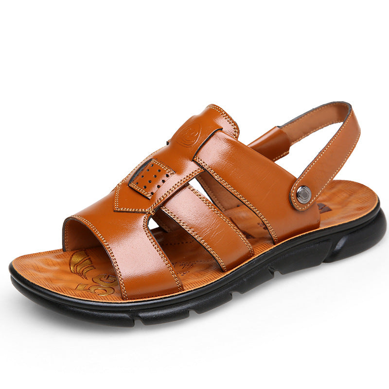 Stilvolle Herren Sommer Strand Echte Sandalen