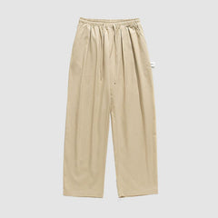 Outdoor Pleated Design Straight Leg Cargo Pants