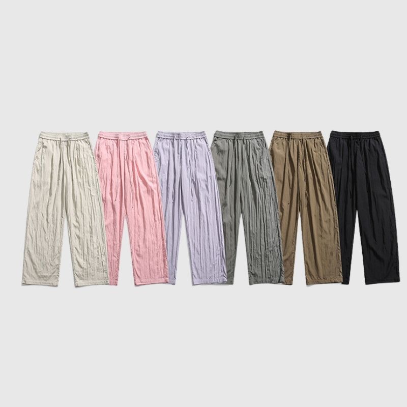 Pantalones Yamamoto sencillos de pierna recta