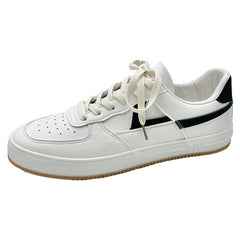 Zapatos blancos de moda para hombre, estilo coreano, de tabla