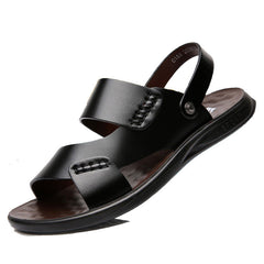 Durable Men's Beach Platform Korean Style Sandals