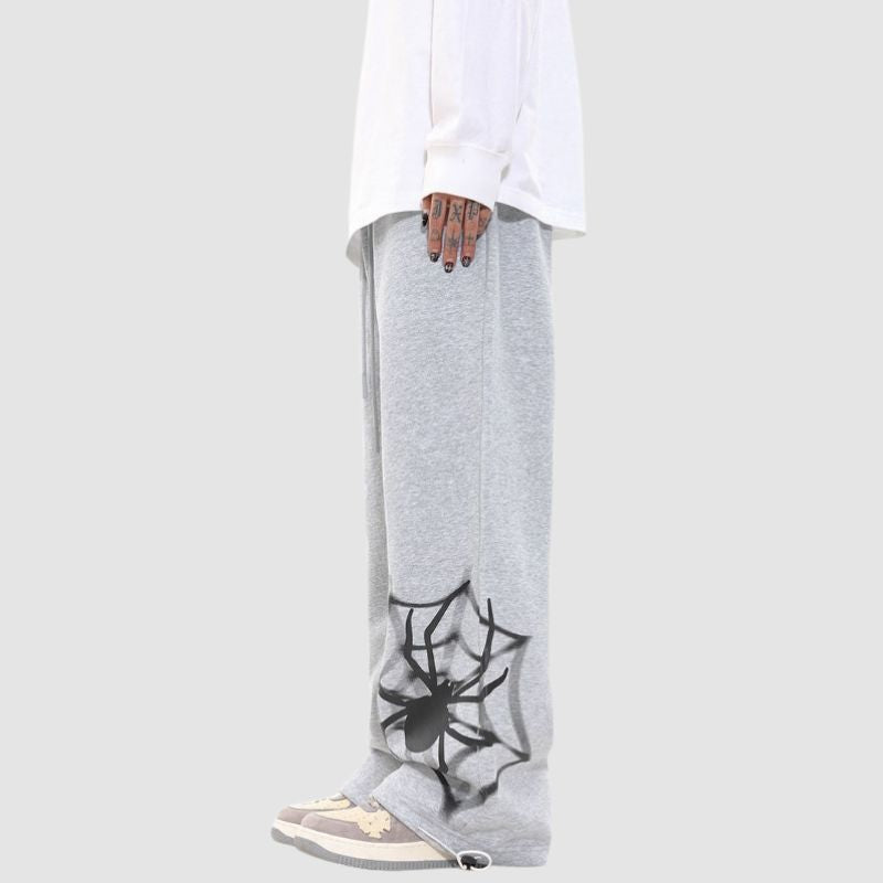 Spider Web Printed Sweatpants