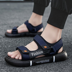 Men's Open Toe Breathable Beach Velcro Sandals