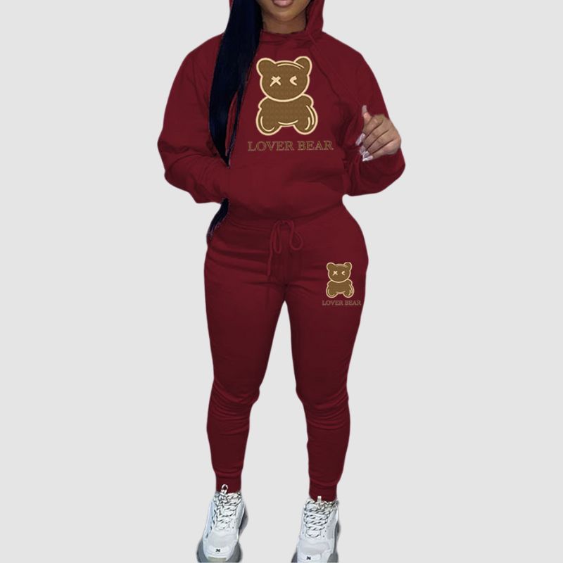 Cute Bear Printed Set