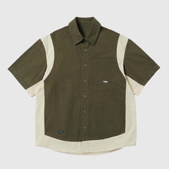 Two-Tone Short Sleeve Shirt