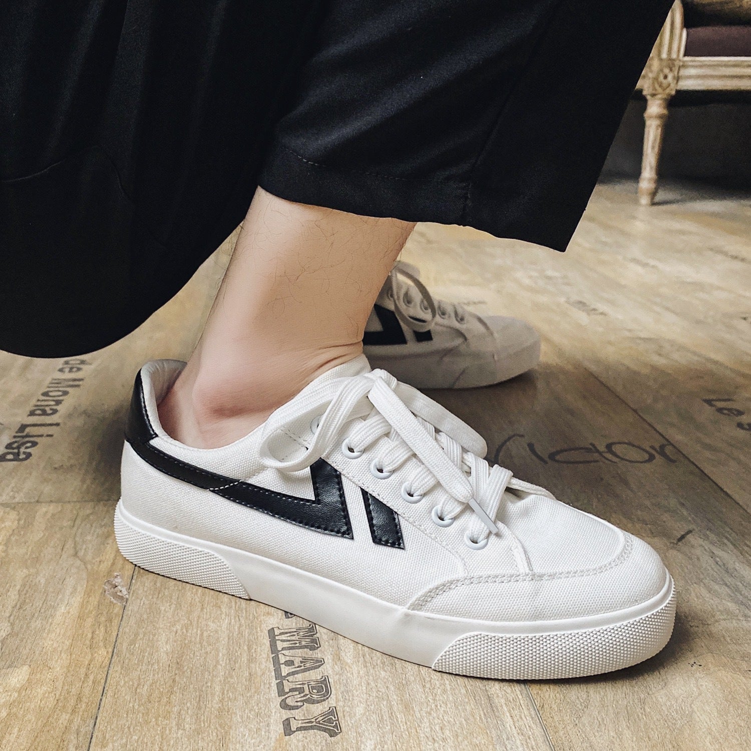 Cool Graceful Summer Trendy White Matching Canvas Shoes