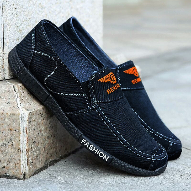 Classic Men's Korean Trendy Breathable Denim Canvas Shoes