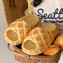 Diapositivas con forma de pan de piña