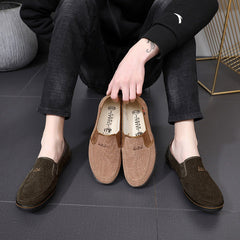 Men's Corduroy Low Top Outdoor Jogging Casual Shoes