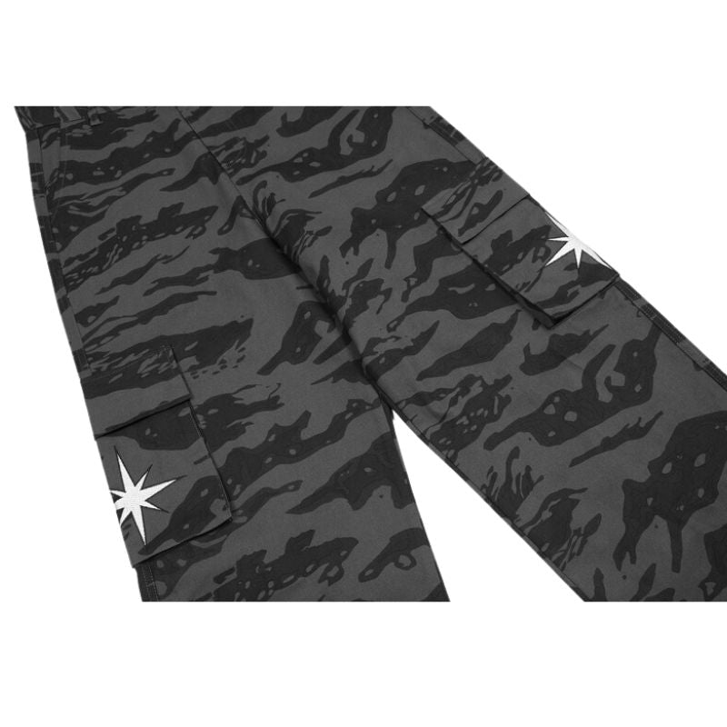 Pantalones cargo de camuflaje de hip-hop