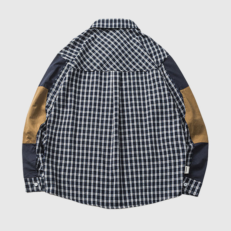 Pocket Patch Plaid Shirts