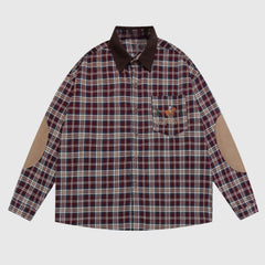 Hip Hop Vintage Plaid Shirt