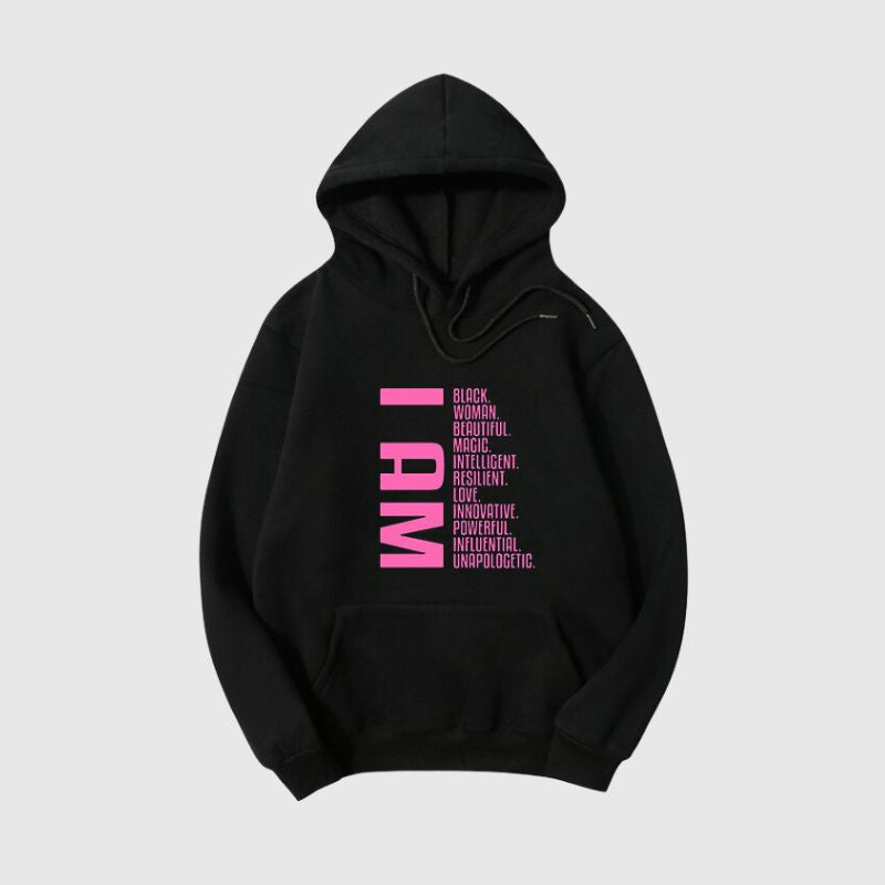 Sudadera con capucha estampada con letras