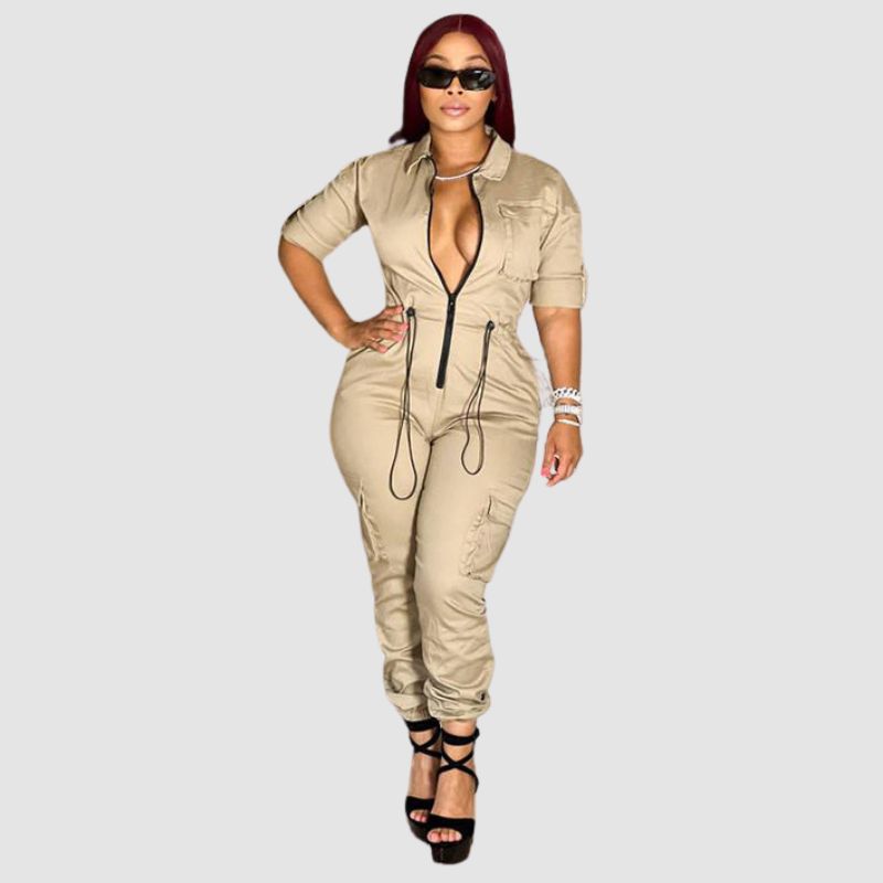 Pocket Patch Cargo Jumpsuits